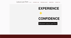 Desktop Screenshot of locuslawfirm.com